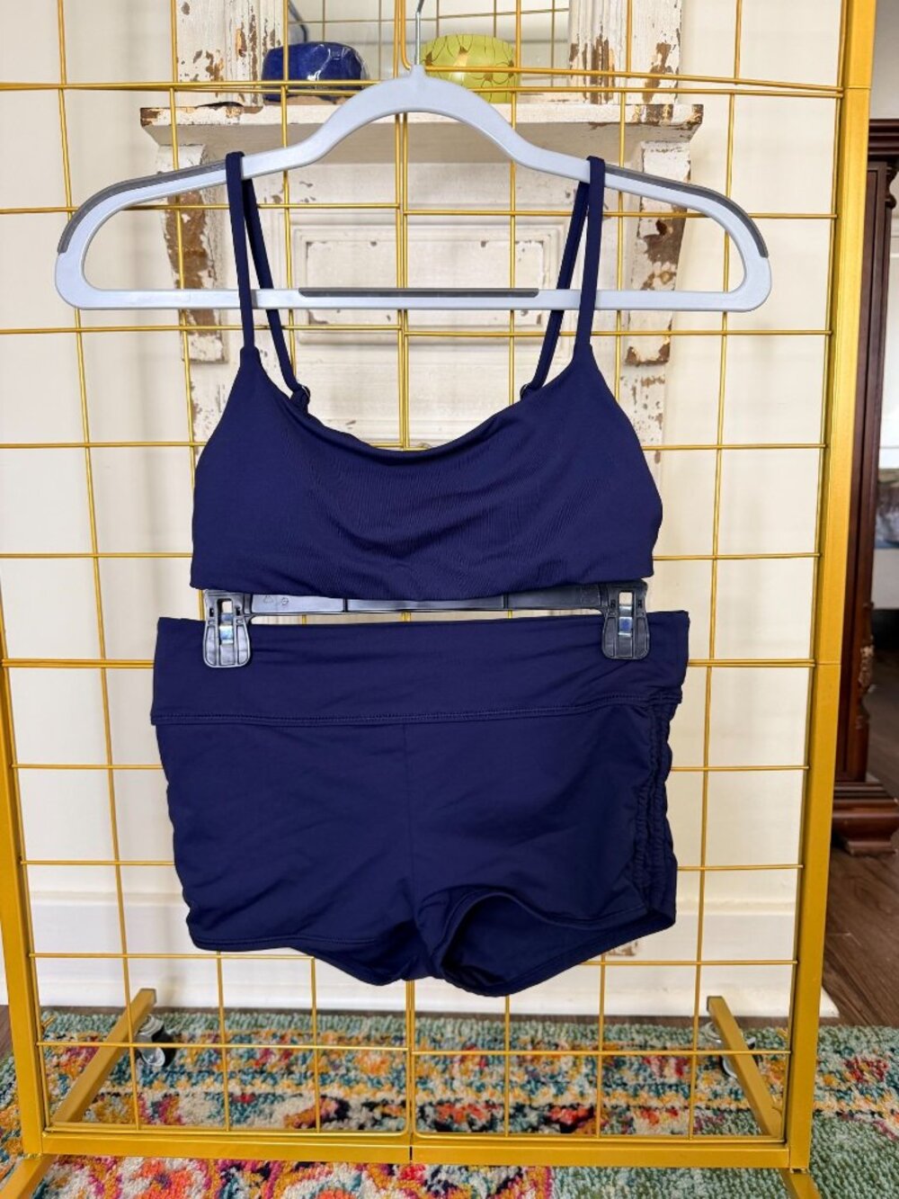 Never Worn Athleta Athletic Swim Sports Top and Ruched Active Shorts Size XS
